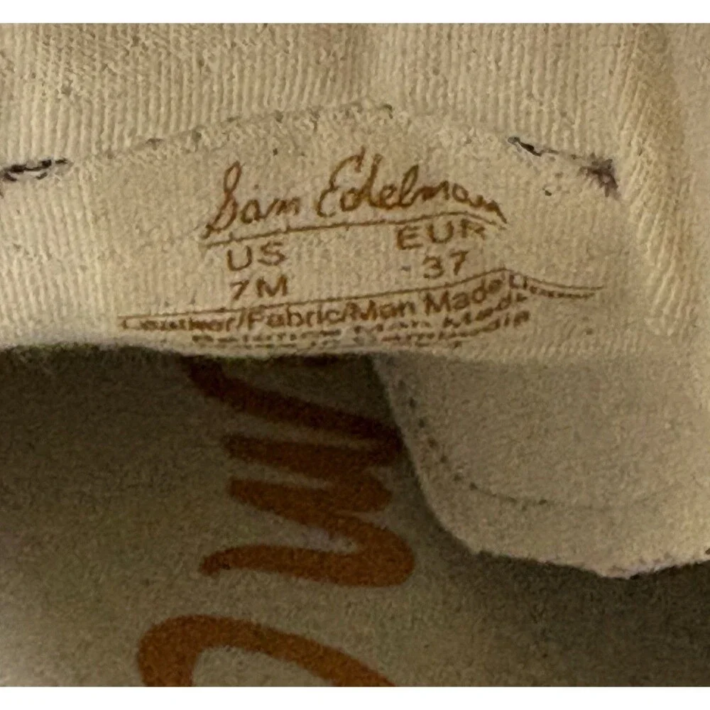 Women's Sam Edelman Langley Lace-Up Sneakers Brown, White Size 7